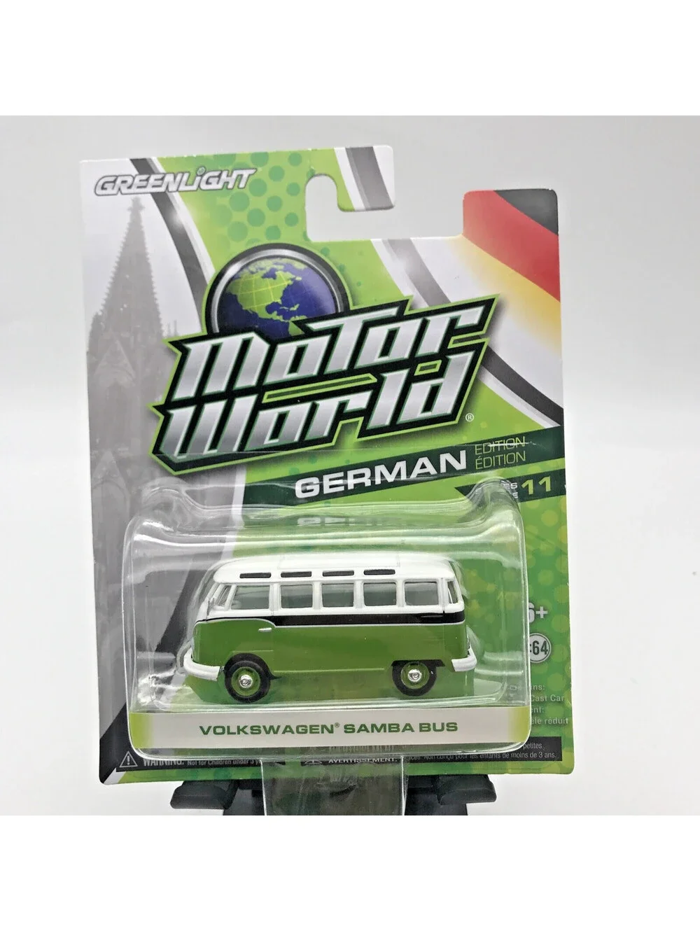 Volkswagen GREENLIGHT MOTOR WORLD GERMAN SERIES 11 SAMBA BUS GREEN WHITE